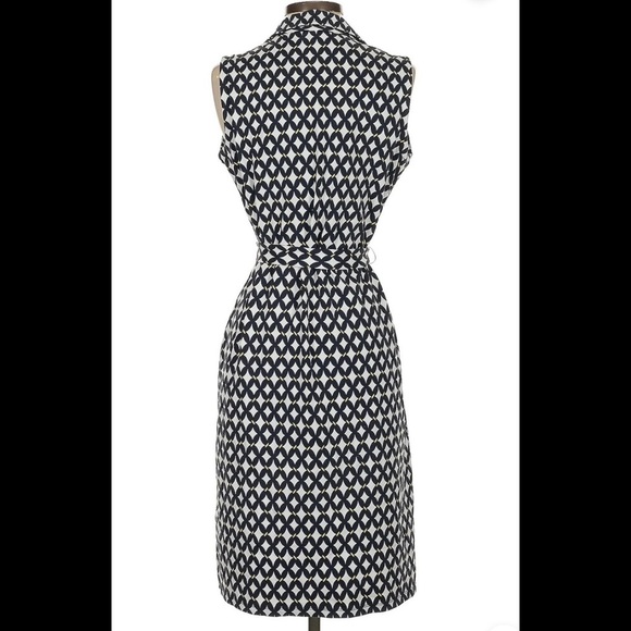 Charter Club Navy White Patterned Shirtdress SMALL - Picture 10 of 11